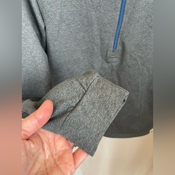 Marine Layer Samsara Womens 1/4 Zip Jacket Golf Sweater Active Outdoor Gray Med - Picture 5 of 9